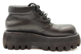 Alexander Mcqueen Black Leather Boots Size 41 Eb0426oxzde