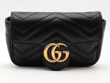 Gucci Gg Marmont Mini Shoulder Bag Black Aa0826worsa