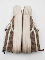 Gucci Slip-on Platform Sneakers In Gg Supreme Canvas Size 9 Fw0926lrzdu