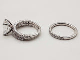 4.95 Cttw Lab Grown Diamonds 10k White Gold 9.1g 3 Ring Set Size 8 Do0526lrxzde