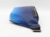 Gucci Chroma Large Belt Bag In Blue Gg Monogram Coated Canvas Fw1025szxdu
