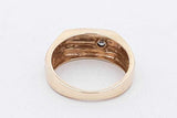 10k Yellow Gold Ring With A Diamond 5.7 Grams Size 8.5 Eb0826olxsa