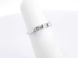 0.30 Cttw Diamond & 14k White Gold 3-stone Ring 2.2 Grams Size 5 Fw0426ozxdu