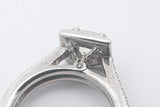 1.1cttw Diamond Ring In 14k White Gold 6.1 Grams Size 5.5 Eb0425srxsa