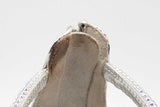 Giuseppe Zanotti Silver Metallic Heels With Crystal Embellished Straps Eb526crsa