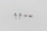 0.34cttw Diamond Stud Earrings In 14k White Gold 0.8 Grams Eb0926lxzsa
