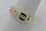 0.45cttw Princess Cut Diamond Ring In 18k Yellow Gold 6.7g Size 8.25 Eb1026rrxsa
