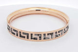 18k Yellow Gold Greek Key Bangle Bracelet 11.3 Grams Eb0626epxsa