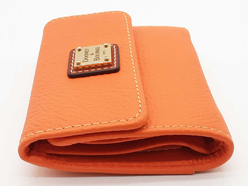 Dooney & Bourke Clementine Orange Pebble Grain Wallet Do1125oxde