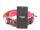 Fendi Flowerland "Strap You" Multicolored Floral Appliques Leather Base Strap Handbag Mk0126wzxmia