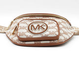 Michael Kors Erin Extra Small Waist Bag In Logo Jacquard Fw0826prdu