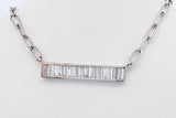 0.88ctw Lab Grown Diamond Pendant Necklace In Sterling Silver 6.66g Eb0325spdu