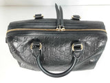 Gucci Guccissima Boston Black Leather Satchel Bag Sd0726porde
