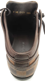 Louis Vuitton Trainers In Damier Ebene Coated Canvas Size Eu 38.5 Fw0126oxzdu