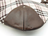 Burberry Blue Label Shoulder Bag In Pink Nova Check & Brown Leather Fw0826lezdu