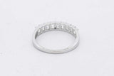 0.9cttw Lab Grown Emerald Cut Diamond Ring 14k White Gold Size 6.75 Eb0826prxsa