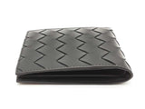 Bottega Veneta Intrecciato Black Leather Bifold Wallet Sd0626ollde