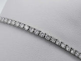 4.2cttw Lab Grown Diamond Tennis Bracelet 14k White Gold 6.5g 7 In Eb0326lwxzsa