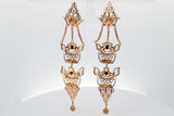 22k Yellow Gold Filigree Screwback Earrings 23.9 Grams Eb1225loxzsa