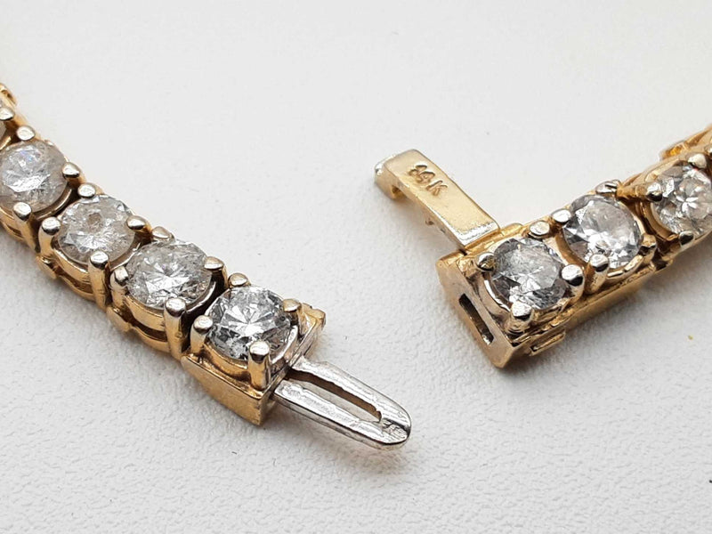 11.40 Cttw Diamonds 14k Yellow Gold 22.5g Tennis Bracelet 7 In Do0125wxzxde