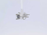 1.96 Cttw Diamond Stud Screwback Earrings 14k White Gold 1.4 Grams Aa0725ozxzsa