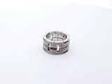 Cartier Le Baiser Du Dragon 18k White Gold Diamond Ruby Ring Size 7 Lh1223wxzxde