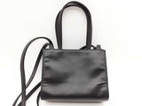 Telfar Black Vegan Leather Mini Shopping Tote Bag Do0726orde