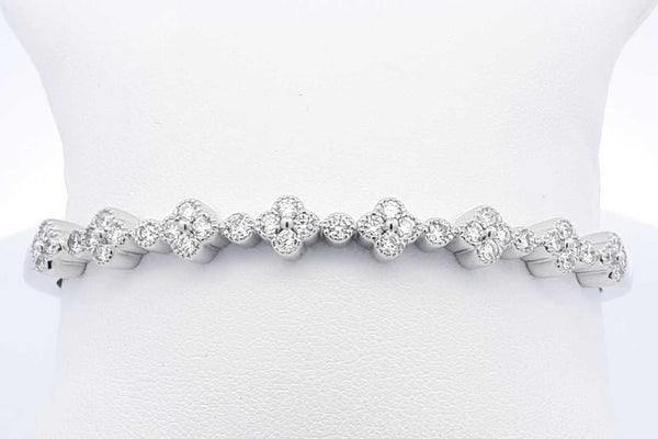 Approx. 1.17ctw Lab Grown Diamond Cuff Bracelet In Sterling 17.5g Eb1124lessa