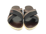 Louis Vuitton Canvas & Leather Espadrilles Slide Sandals Size 7 Men's Fw0725crdu