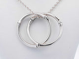 John Hardy Sterling Silver Interlocking Bamboo Necklace 11.37g 20 In Eb0225lxzsa