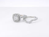 Neil Lane 1.35 Cttw Diamond & 14k White Gold Bridal Set 5.3g Size 5 Fw0326rxzdu
