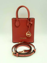 Michael Kors Extra Small Red Pebbled Leather Crossbody Bag Fw1024pxsa