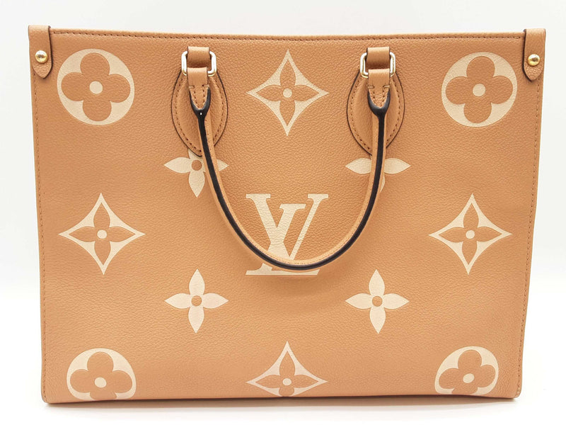 Louis Vuitton Onthego Beige Monogram Empreinte Leather Tote Bag Do0425exzxde