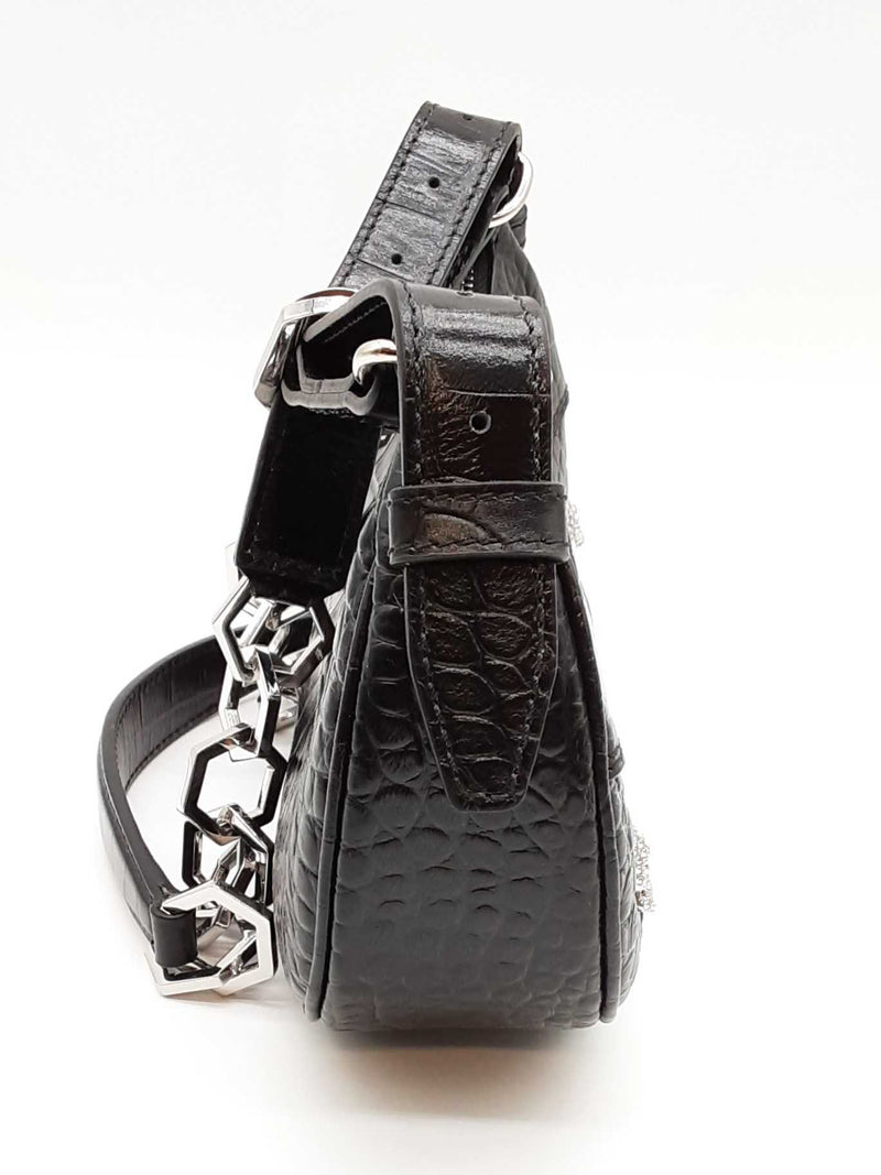 Phillip Plein Crocodile Embossed Shoulder Bag Sd0725czxde