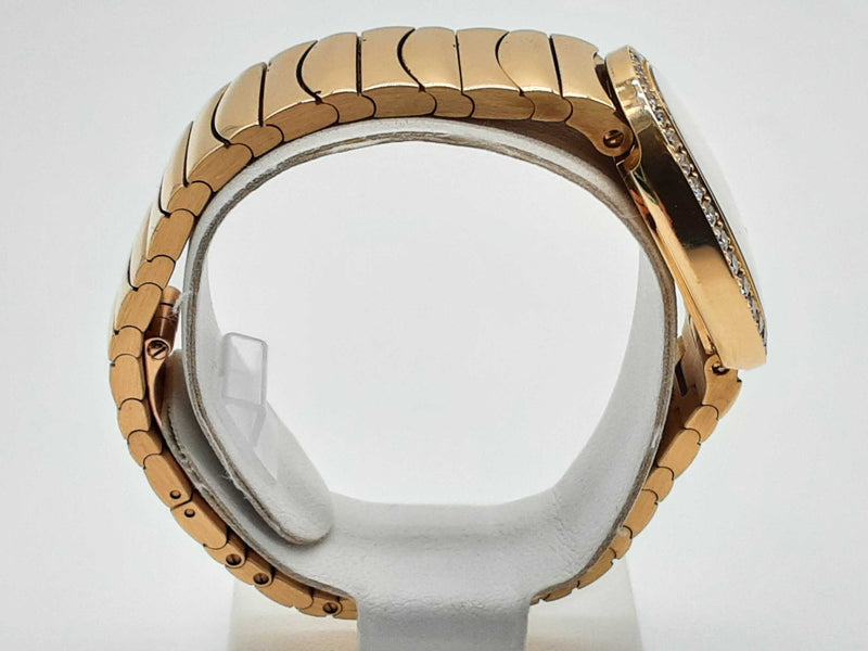 Cartier 3208 24mm Baignoire 18k Yellow Gold Diamond Bezel Quartz Watch Do0125exzxde