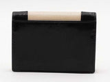 Yves Saint Laurent Cassandre Flap Card Case Black Wallet Aa0726rzsa