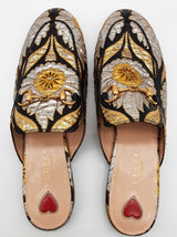Gucci Princetown Horsebit Metallic Silver Gold Slip Ons Size Eu 37 Do0925oxzde