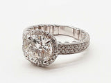 3.80 Cttw Lab Grown & Natural Diamonds 14k Wg 5.6g Ring Size 7.25 Do0625lowode
