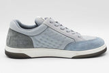 Chanel Light Blue Suede & Fabric Logo Sneakers Size 39.5 Eb1225lrxdu