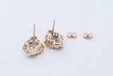 0.68cttw Diamond Stud Earrings In 14k Yellow Gold 3.6 Grams Eb0526wxzde