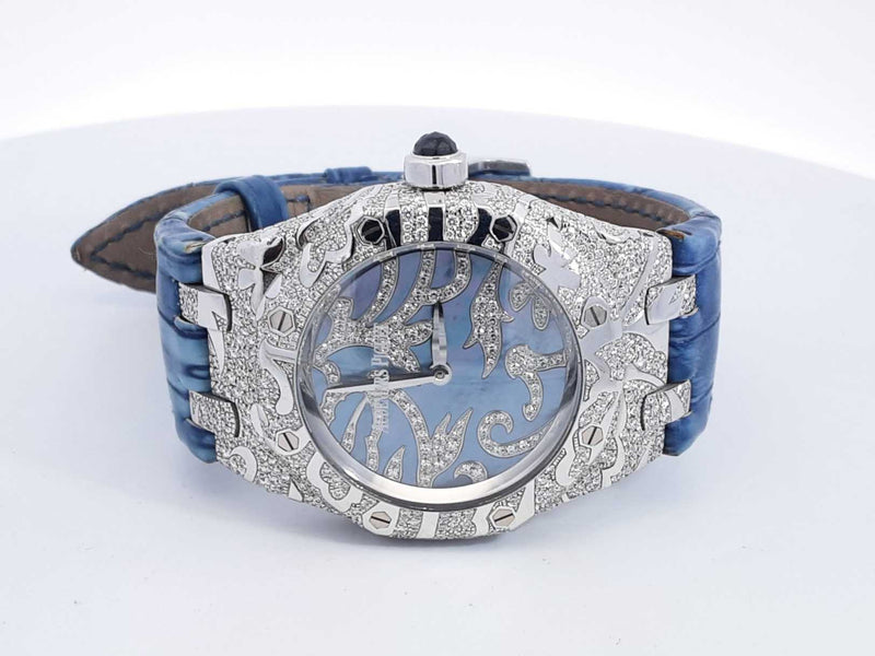 Audemars Piguet Royal Oak 18k White Gold Quartz Diamond Watch Sd0125oerzxsa