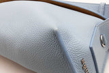 Alexander Mcqueen Light Blue Leather T-bar Sling Crossbody Bag Eb0326exzde