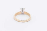 0.38ctw Princess Cut Diamond Ring 14k Yellow Gold 2.9 Grams Size 4.5 Eb0825oixsa