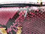 Versace Purple Snakeskin Virtus Shoulder Bag Sd0626pzxde
