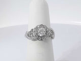1 Cttw Diamond 14k White Gold Ring 4.5 Grams Size 5.5 Aa0825pxzsa