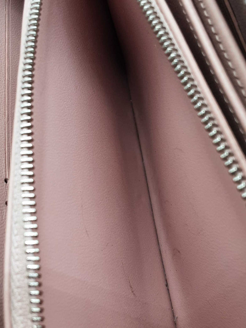 Louis Vuitton Pink Mahina Monogram Perforated Leather Zippy Wallet Eb0725wxzde