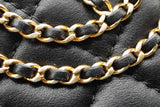 Chanel Quilted Black Leather Cc Chain Accordion Tote Bag Eb0726lsxzde