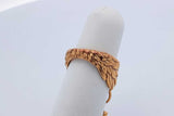 Louis Vuitton Gold Plated Angel Wing Band 6.8 Grams Size 5 Eb1224lxzdu
