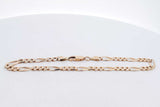 14k Yellow Gold Figaro Bracelet 5.4 Grams 8 Inch Eb0826wxzsa