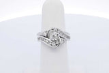 1.04ctw Diamond Wedding Set In 14k White Gold 8.2 Grams Size 6 Eb1225pxzdu